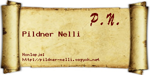 Pildner Nelli névjegykártya